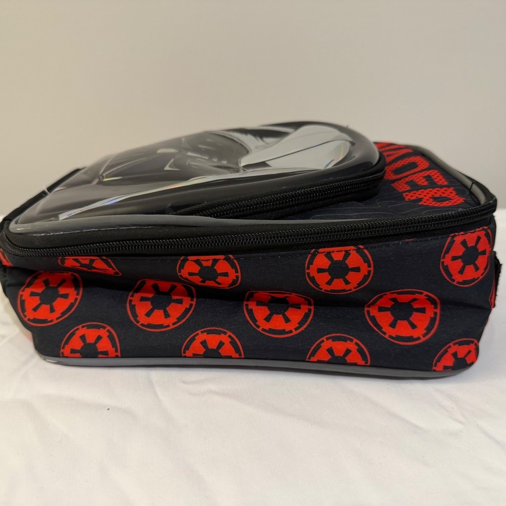 Star Wars Darth Vader 3D Molded Holographic Insulated Lunch Bag Black Red Empire - Picture 5 of 9